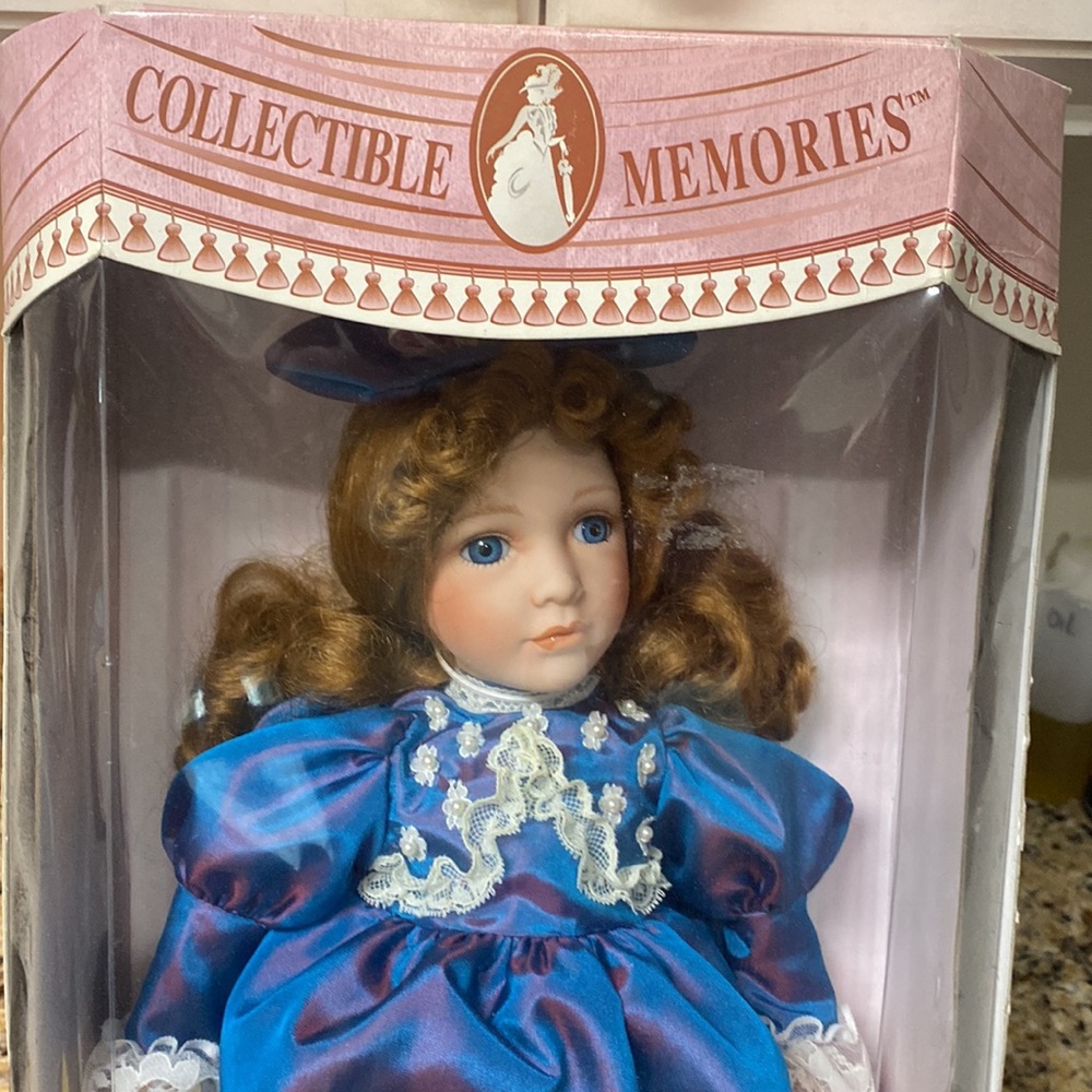 Collectible Vintage Alexandria Porcelain 16” Doll EUC w/Original Box